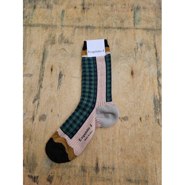 Exquisite J medvilnės kojinės